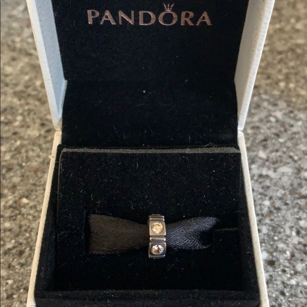 Authentic Pandora Silver Trinity Spacer Charm - image 1